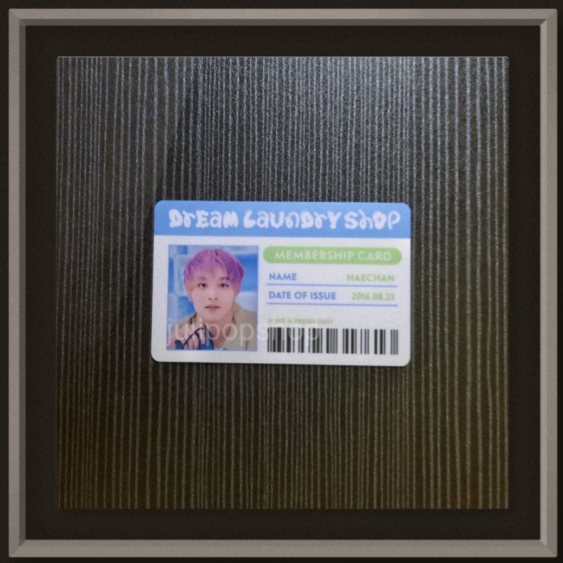 Jual Official Pc Photocard Haechan Nct Dream Id Card Laundry Shop