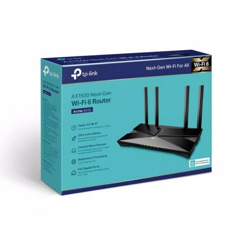 Jual TPLink Archer AX10 WiFi 6 Wireless Router AX1500 TP-Link AX-10 ...