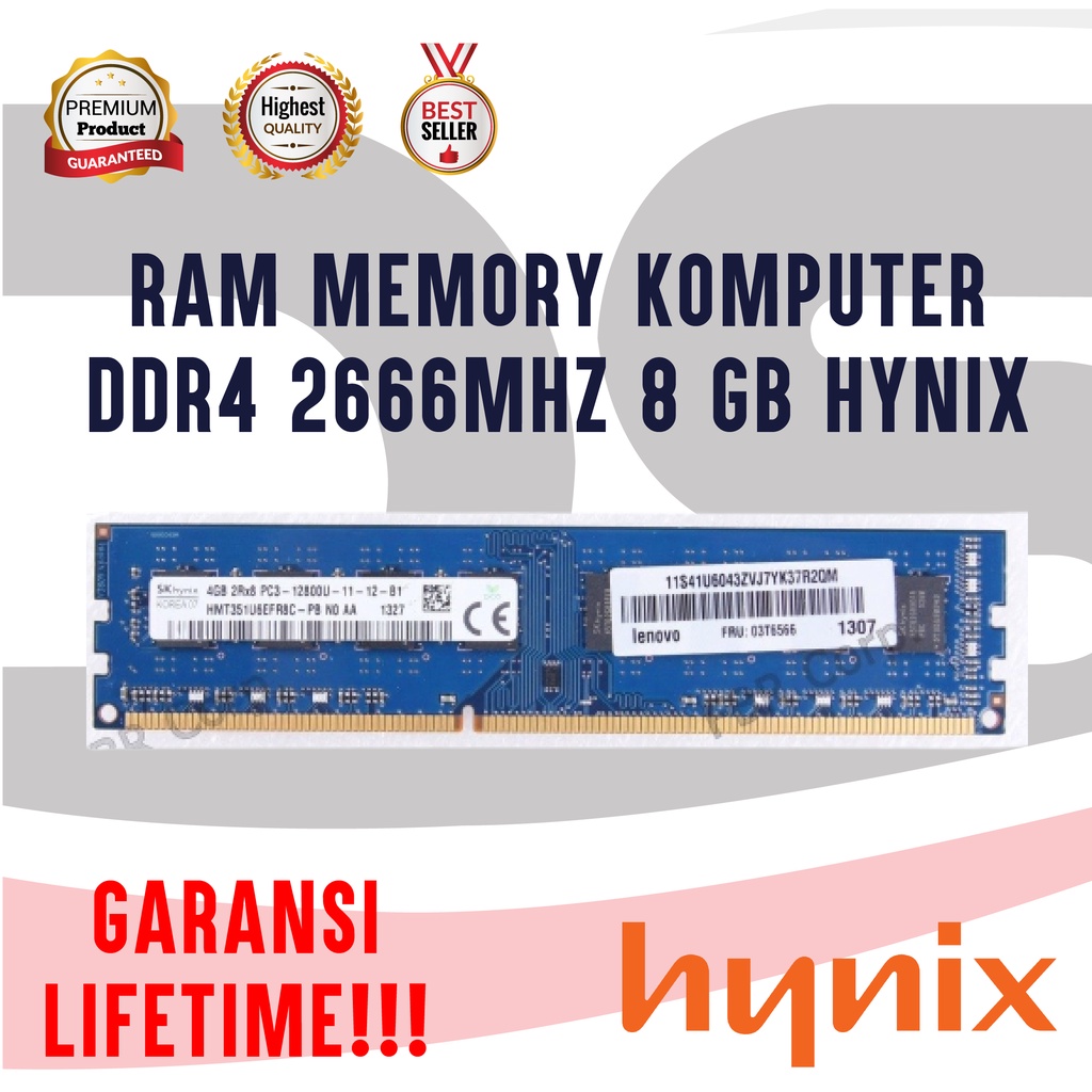 Jual RAM MEMORY PC KOMPUTER DDR4 8GB 2666MHz HYNIX | Shopee Indonesia