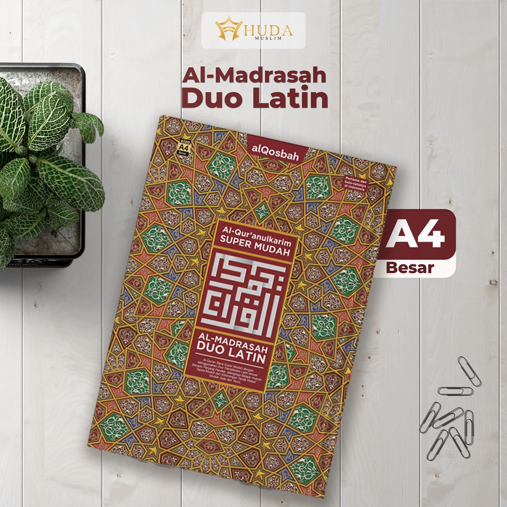 Jual [FREE BONUS | UKURAN BESAR A4] ALQURAN AL-MADRASAH DUO LATIN | AL ...