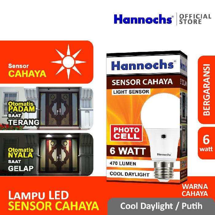 Jual Lampu Hannochs Led Sensor Cahaya W W W Cahaya Putih