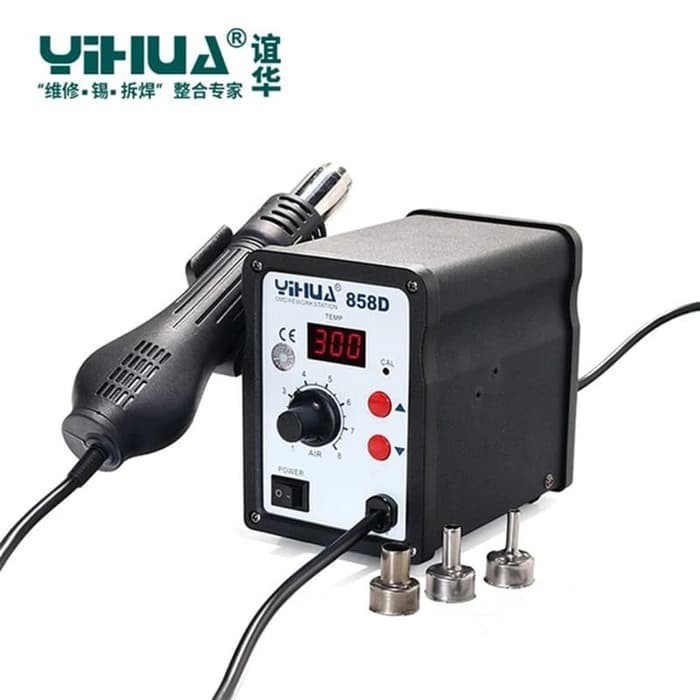 Jual YIHUA 858D 858 Desoldering Blower Heat Gun SMD Rework Solder ...