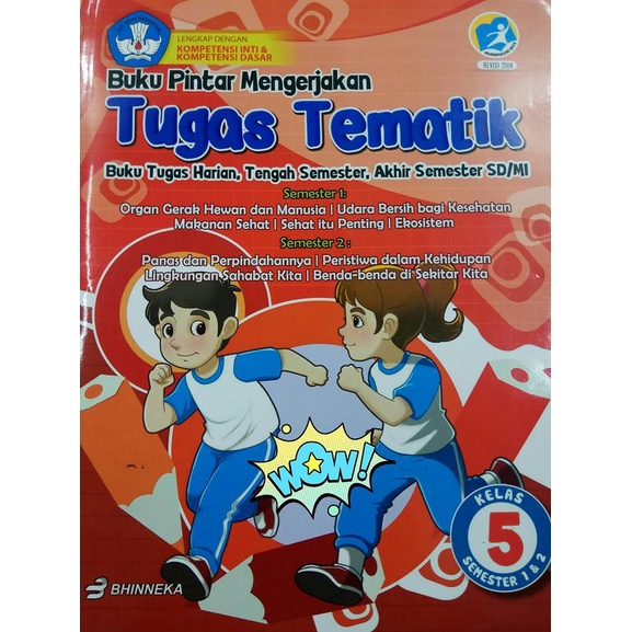 Jual Buku Pintar Mengerjakan Tugas Tematik SD Kelas 5 (Kurikulum 2013 ...