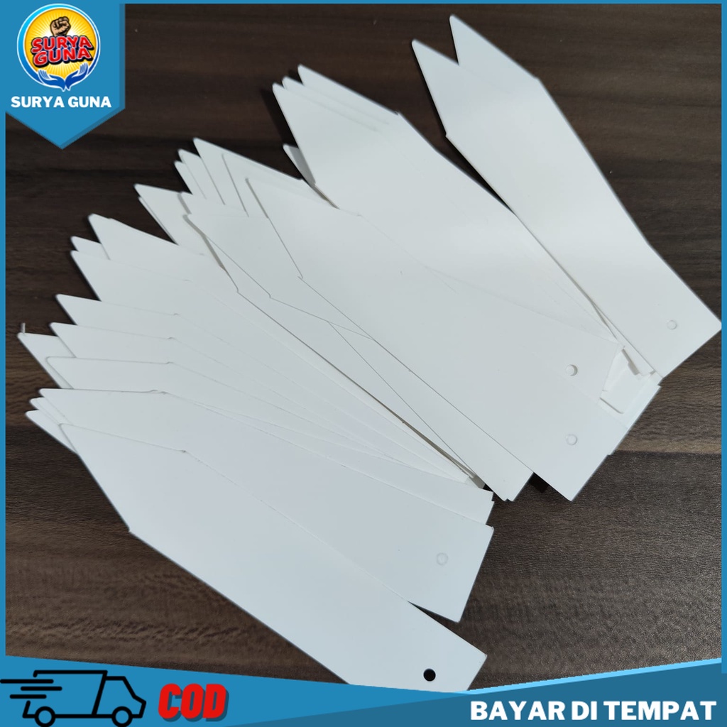 Jual kertas lebel tanaman 100% WATERPROOF warna putih cocok untuk label