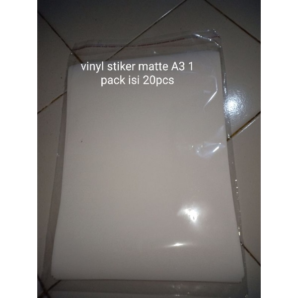 Jual Kertas Sticker Vinyl Matte Gr Gsm A Waterproof Stiker Vinyl