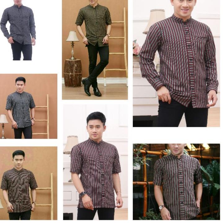 Jual Flash Sale Baru Baju Adat Kemeja Lurik Baju Adat Jawa Baju Tradisional Jawa Pakaian Adat 