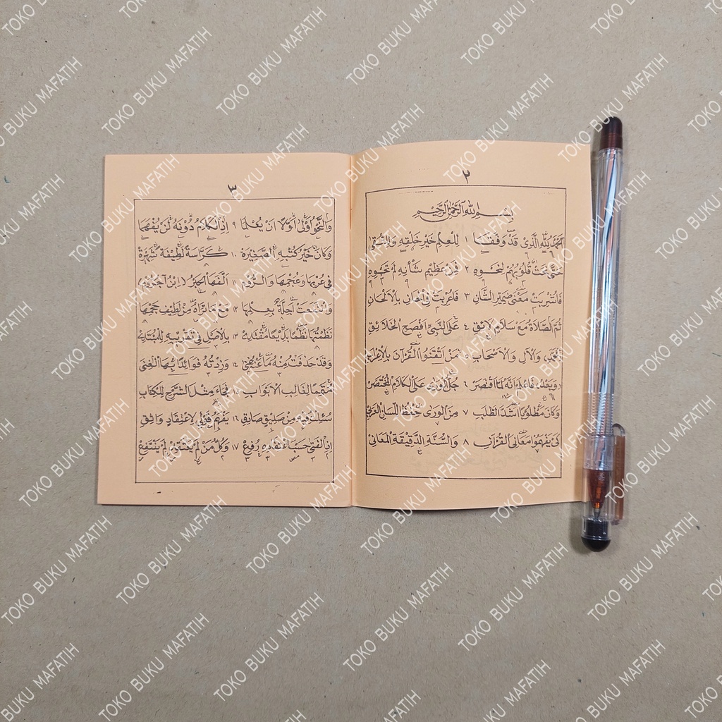 Jual Buku Kitab Nadhom Imrithi & Nadzom Maqshud saku HVS kuning ...