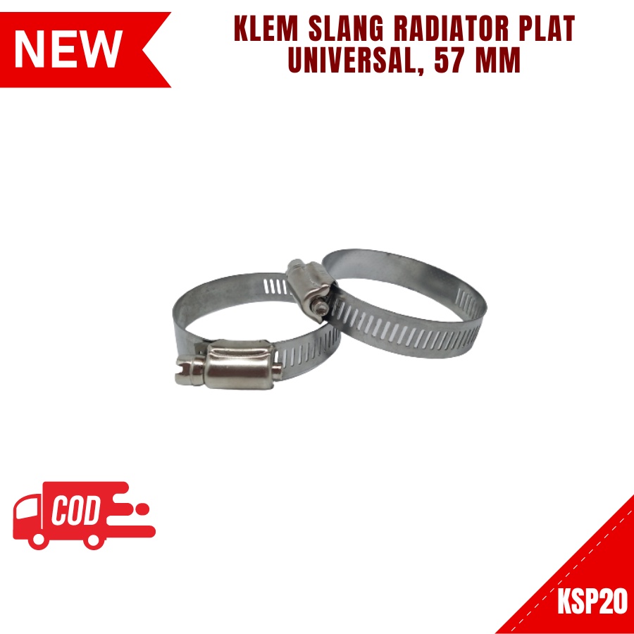 Jual Klem Selang Radiator Plat UNIVERSAL ukuran 57 mm = 2 1/4