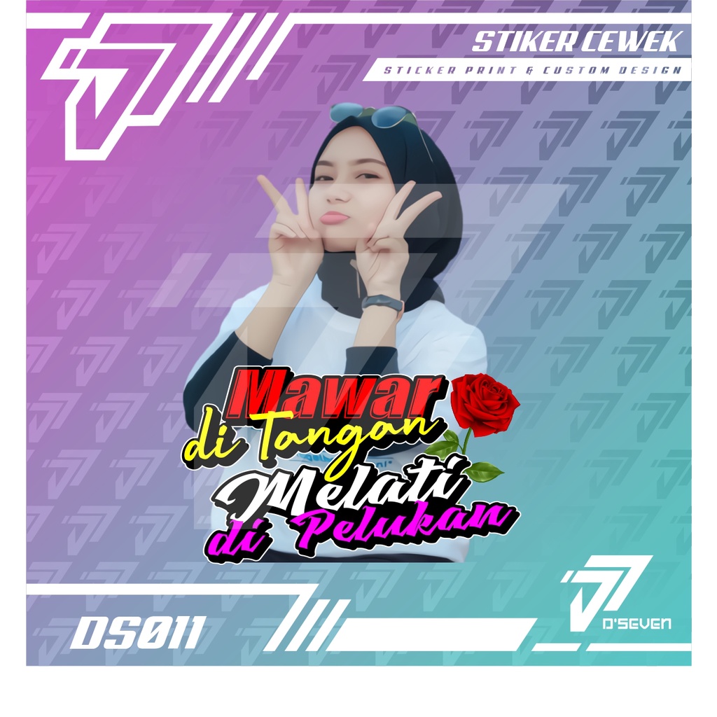 Jual Stiker Foto Cewek Hijab Vector Seksi Custom Bisa Request Foto