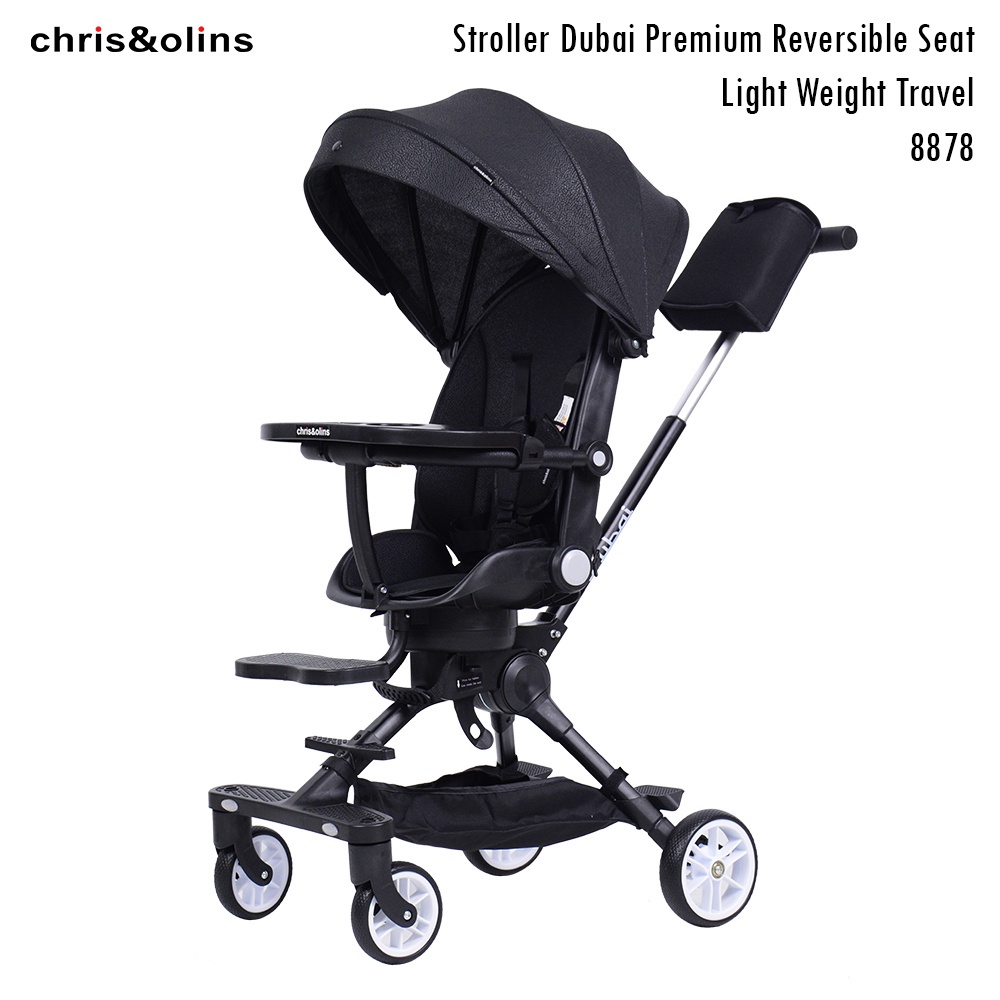 Jual Makassar ChrisOlins 8878 Stroller Dubai Reversible Light Travel
