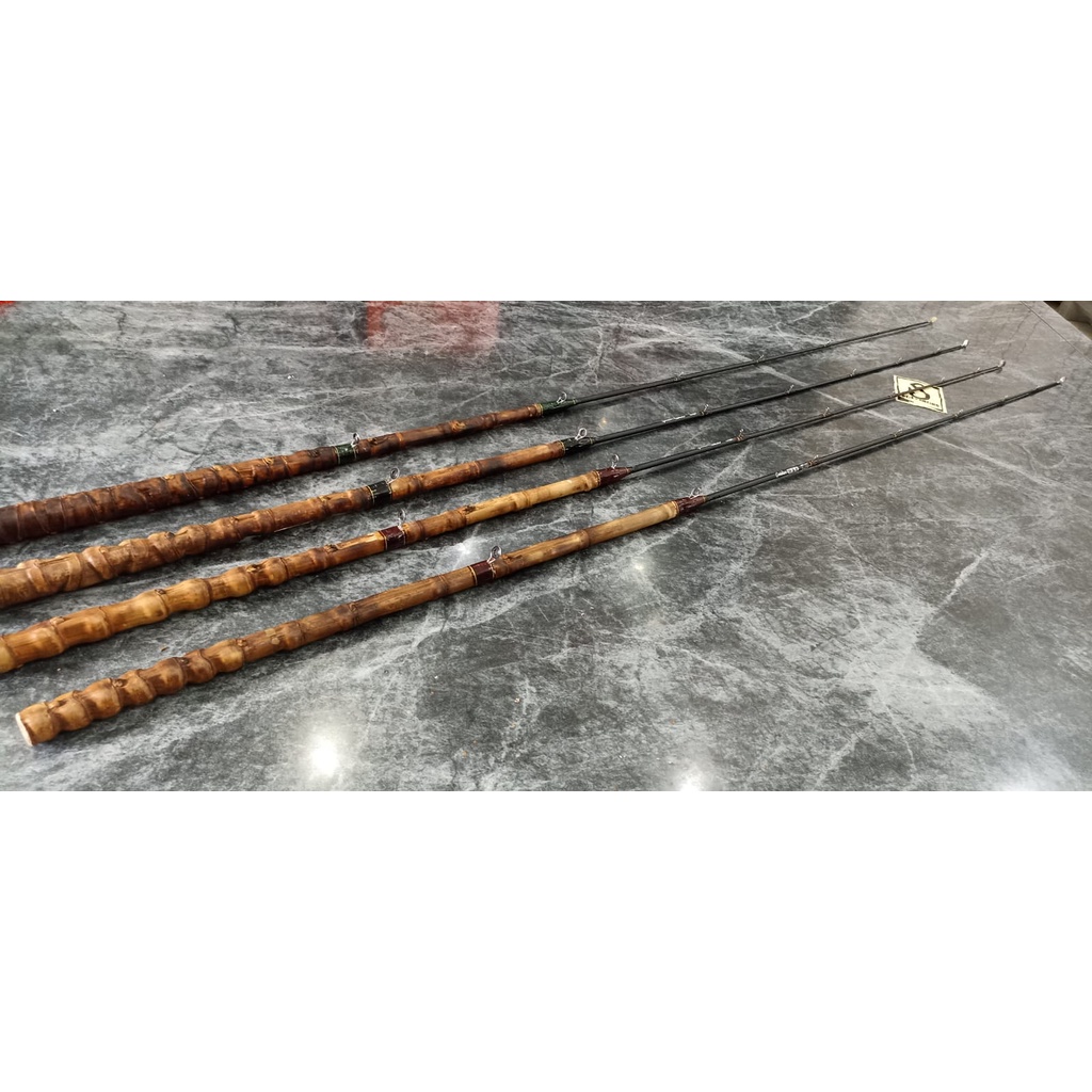 Jual Joran Kolam Besutan Fiber Gagang Bambu Cendani 150CM | Shopee ...
