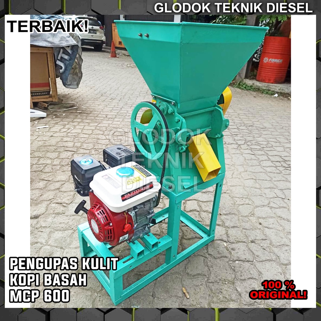 Jual Mesin Pengupas Kulit Kopi Basah Mahkota Mcp 600 Coffee Pulper Machine Engine Penggerak 5209