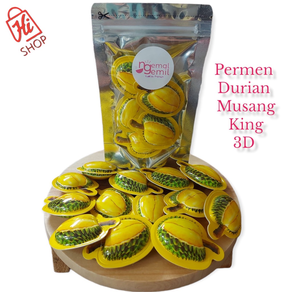 Jual Permen Durian 3D Durian Musang King Durian Candy Kualitas Premium