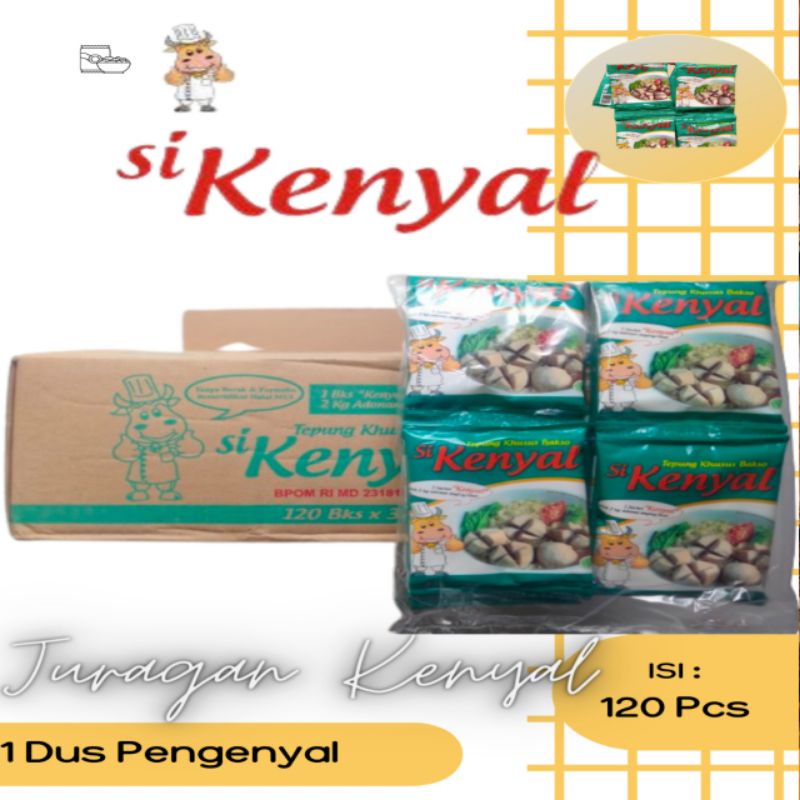 Jual Tepung Pengenyal Bakso Sikenyal 32 Gram 1 Dus Shopee Indonesia