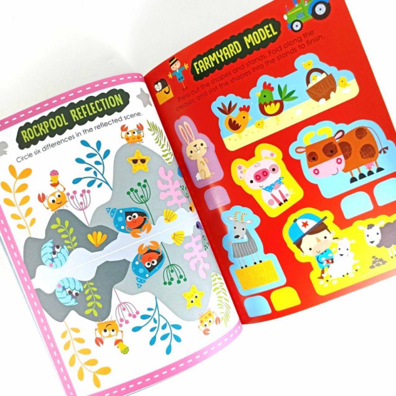 Jual Playtime Learning Spot the Difference Sticker Activity Book With ...