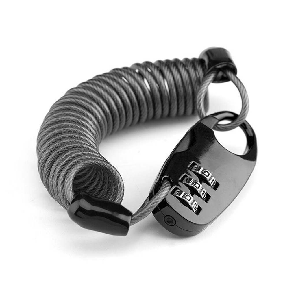 Jual ROCKBROS T520 Kunci Sepeda Stretchable Bicycle Code Key Lock Steel ...