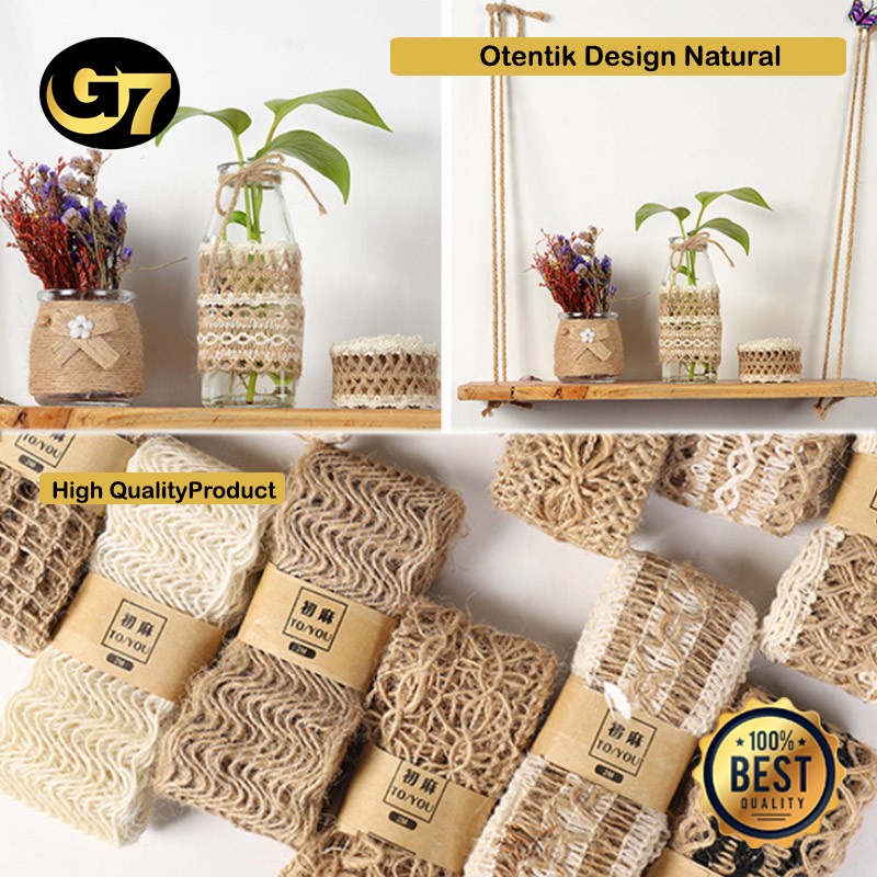 Jual Tali Rami Goni Kerajinan Tali VIntage Dekorasi Aksesoris Hemp Rope ...