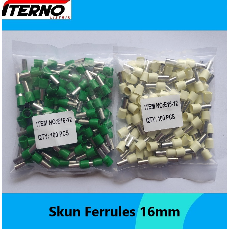Jual FERRULES EN1012 NON INSULATED 10mm SKUN KABEL Tusuk Sleeve EN-1012