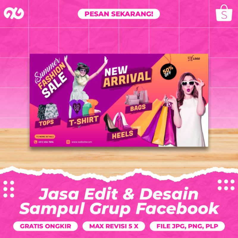 Jual Jasa Edit & Desain Sampul Grup Facebook | Desain Sampul Facebook