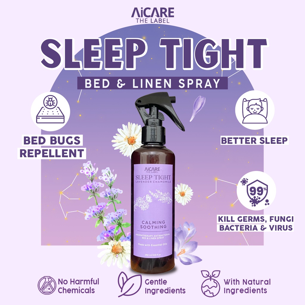 Jual Bed Linen Spray Antibakteri Anti Tungau LavenderChamomile