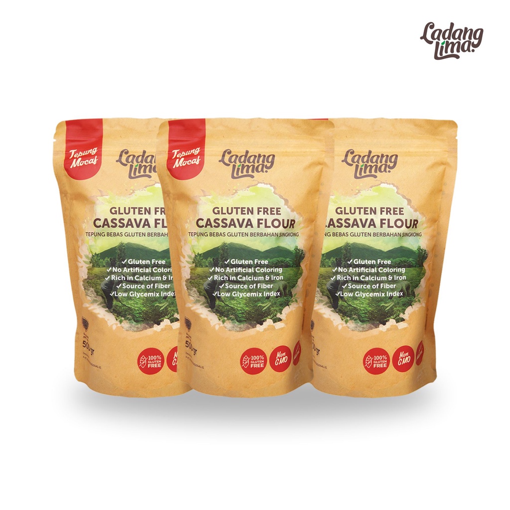 Jual Ladang Lima Tepung Mocaf / Tepung Mocaf / Gluten Free Cassava ...