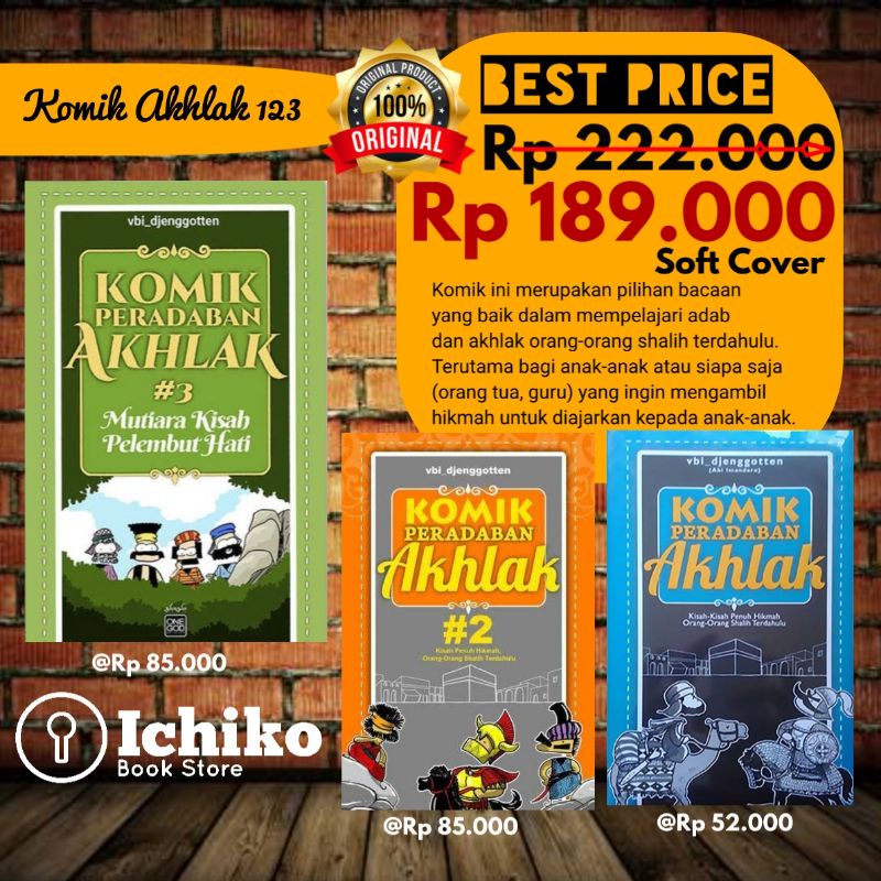 Jual PAKET KOMIK PERADABAN AKHLAK JILID 123 by Vbi Djenggotten ORIGINAL ...