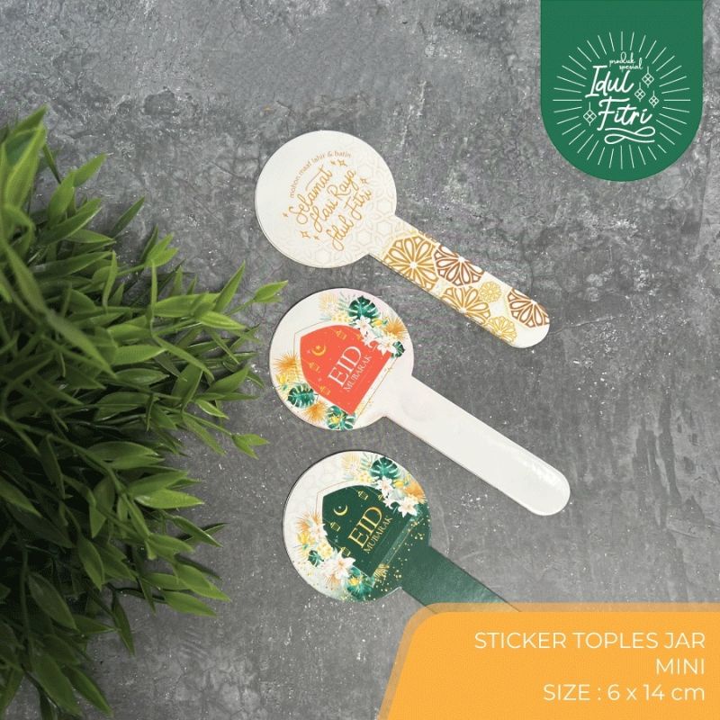 Jual STICKER TOPLES LEBARAN IDUL FITRI 6x 14 CM ISI 10 PCS | Shopee ...