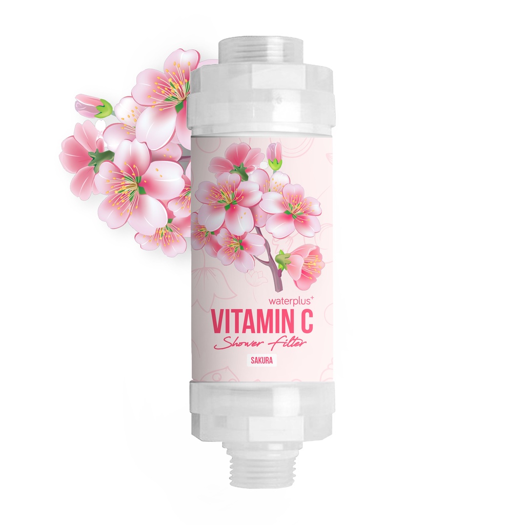 Jual waterplus+ Vitamin C Shower Filter (Sakura) VCF111SK