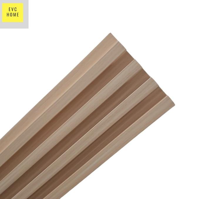 Jual Evchome Wpc Wood Panel X X Mm Fluted Wallpanel Dekorasi Dinding Shopee Indonesia