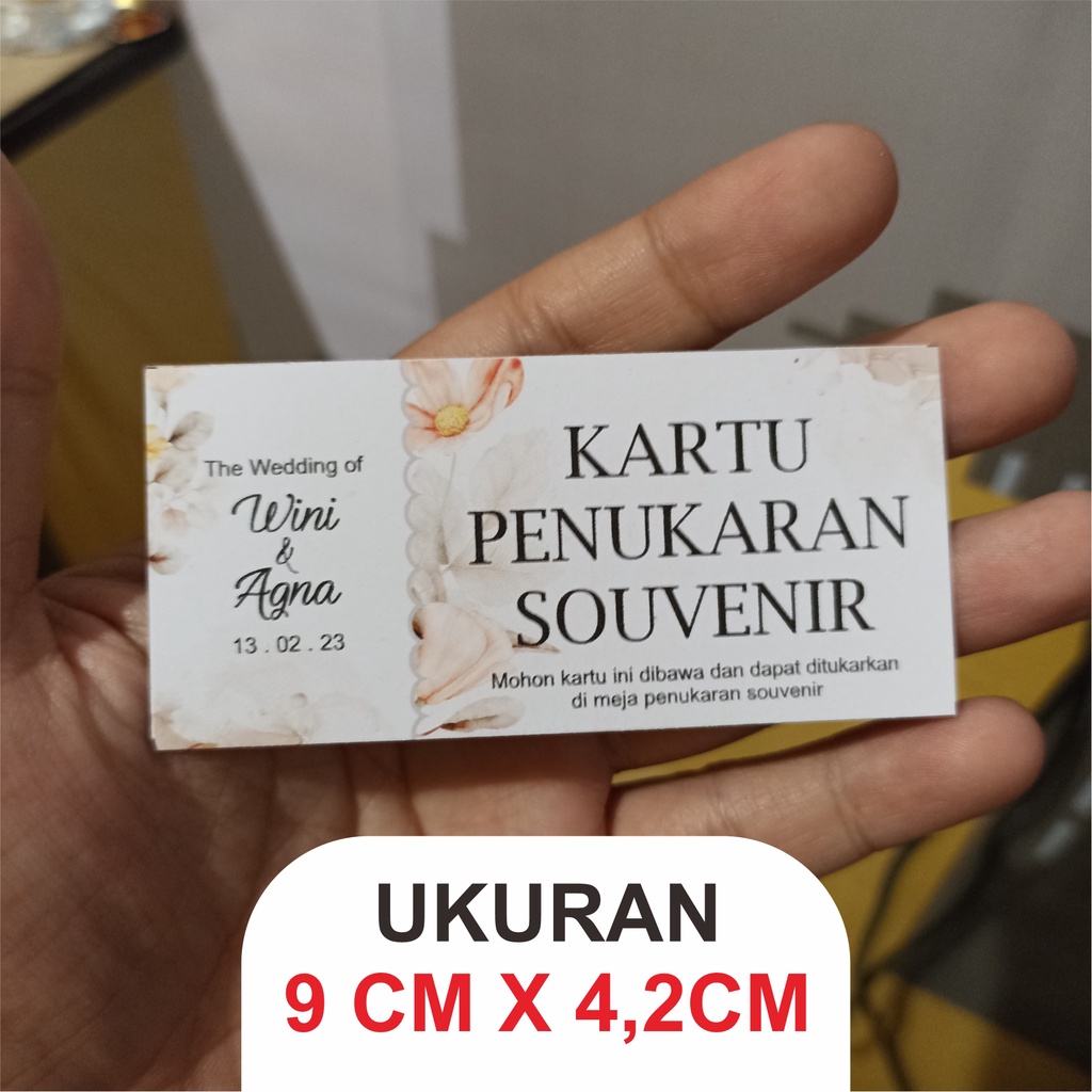 Jual Kupon Souvenir Kartu Penukaran Souvenir 001c Shopee Indonesia