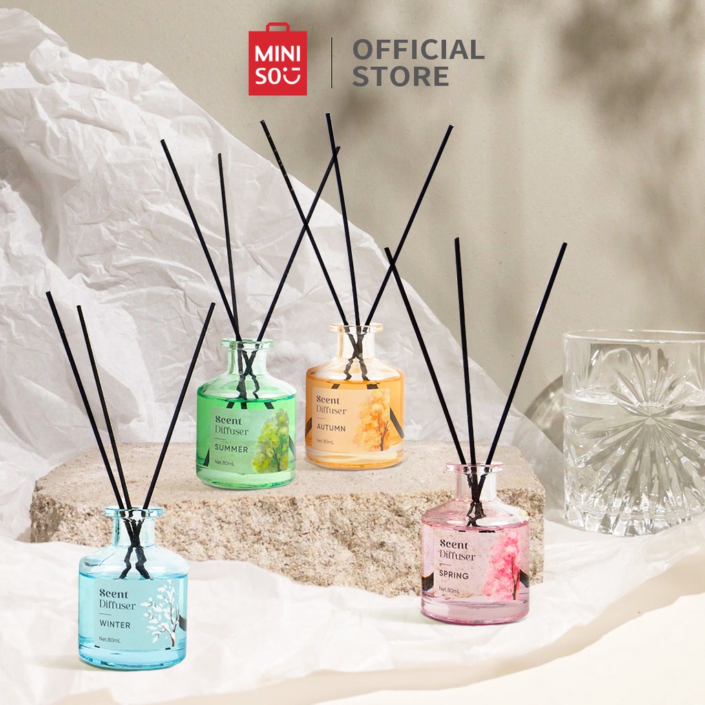 Jual Miniso 80mL Reed Diffuser Vanilla Pengharum Ruangan FOUR SEASON