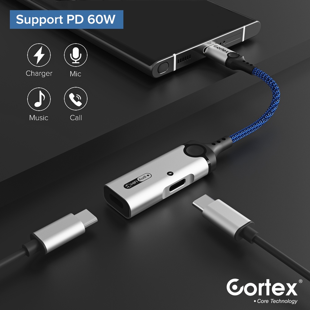 Jual Cortex Power - MH340 USB-C Splitter 3in1 Type-C to Charging + 3 ...