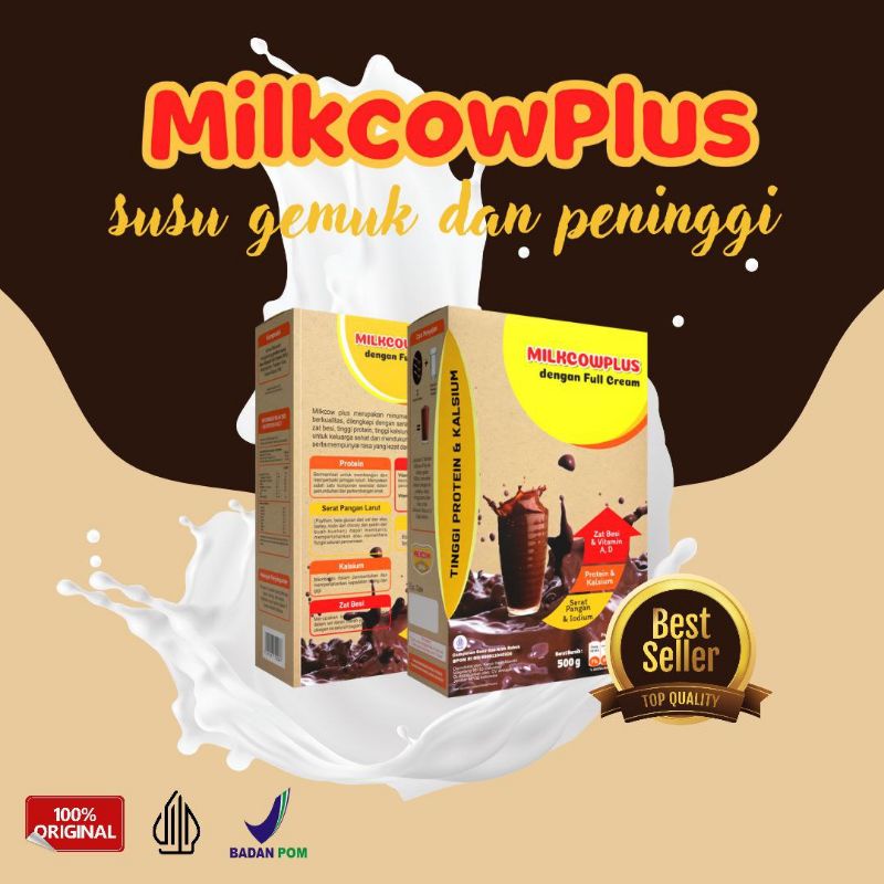 Jual Susu Sapi Full Cream Milkcow Plus Coklat Shopee Indonesia