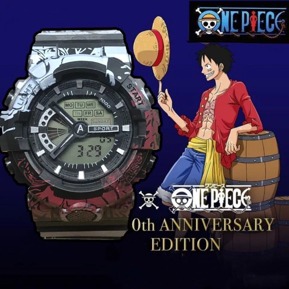 Jual Cod Jam Tangan Pria Asli Jam Tangan Pria G Shock X One Piece Luffy