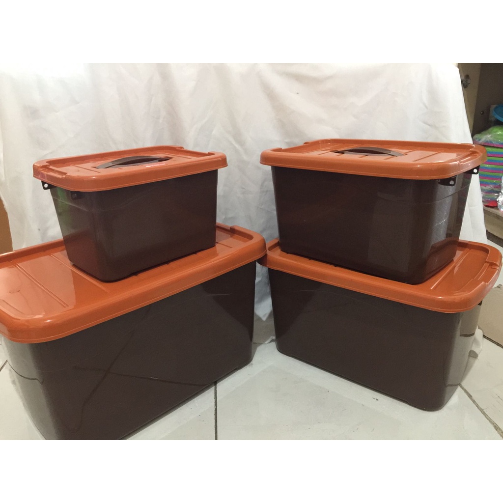 Jual 4 Set Kotak kontainer varian 26Lt 16Lt 10Lt 5Lt Container Box ...
