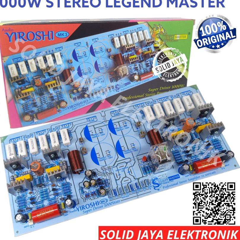 Jual Kualitas Dijamin KIT DRIVER POWER YIROSHI MK3 1000W STEREO TANPA
