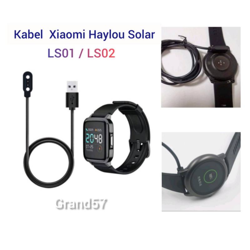 Jual Kabel Dick Charger Xiaomi Haylou Solar LS01 LS02 Smartwatch Watch