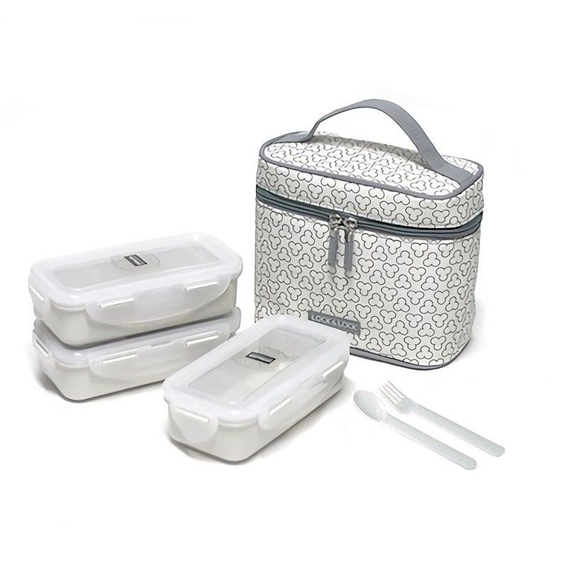 Jual lock n lock lunch box clover set 3 layer tas lock&lock kotak bekal ...