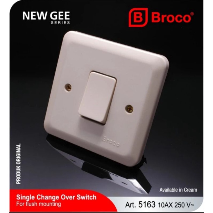 Jual Saklar Engkel NGU Original Broco 6621U (B) / Saklar Lampu / Saklar ...