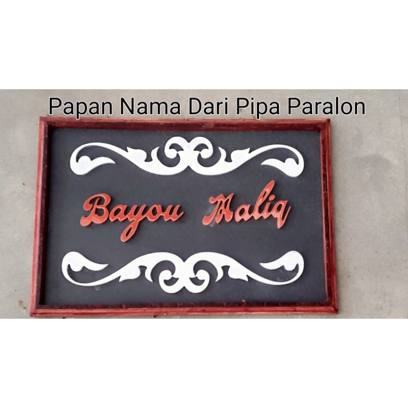 Jual papan nama ukir pipa pvc | Shopee Indonesia