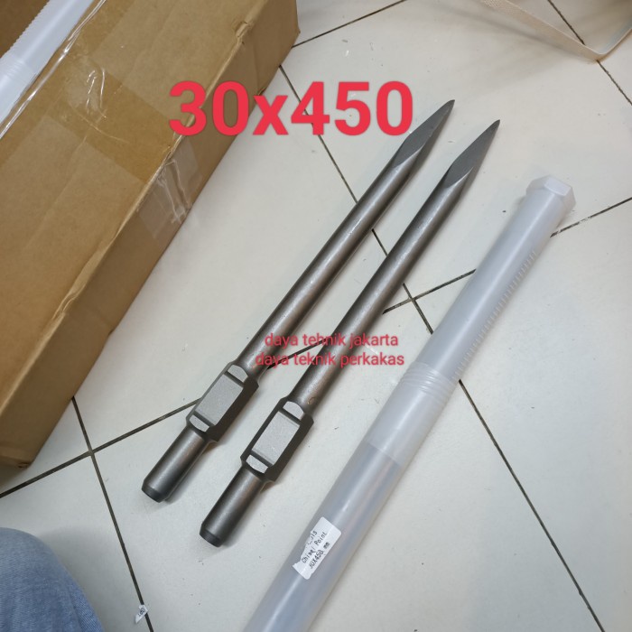 Jual point mata Jack hammer 30x450 point - mata hamer 15kg hex 30 x ...