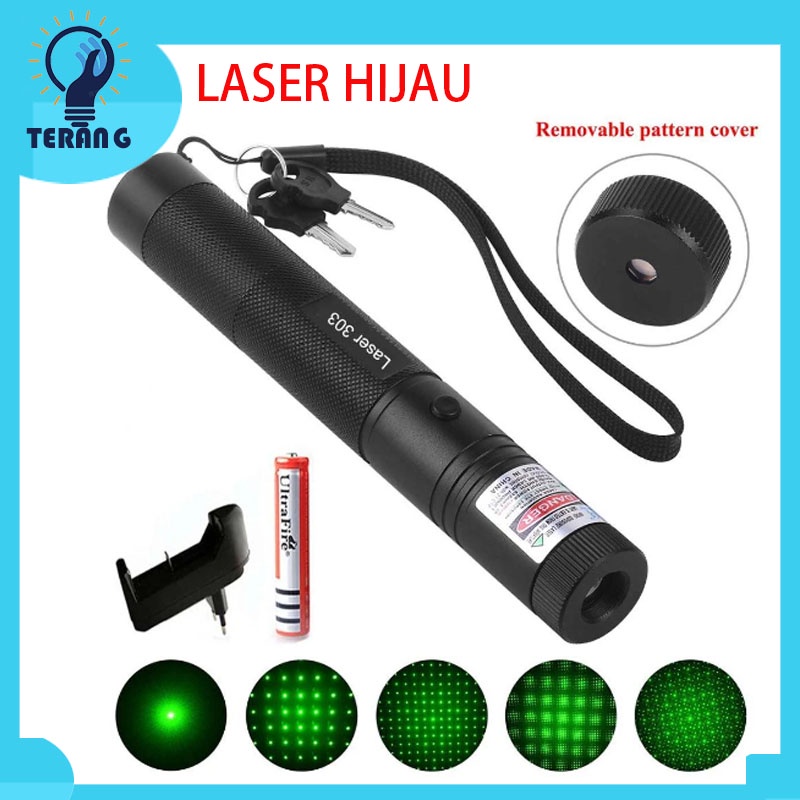 Jual Green Laser Pointer 303 / Laser Hijau Variasi / Laser Kunci ...