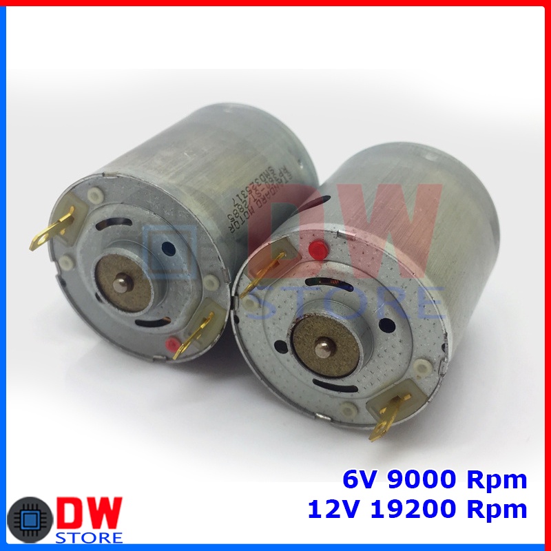 Jual Dinamo DC Motor 360 RS360 High Speed RPM High Torque DC 6V - 12V ...