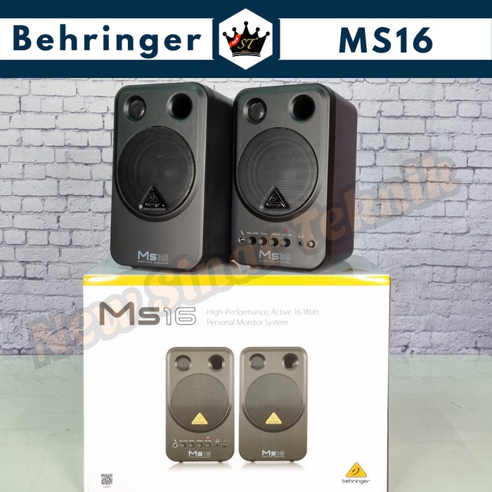 Jual Behringer MS16 MS16 MS 16 Speaker Monitor Flat Studio 16 Watt 4