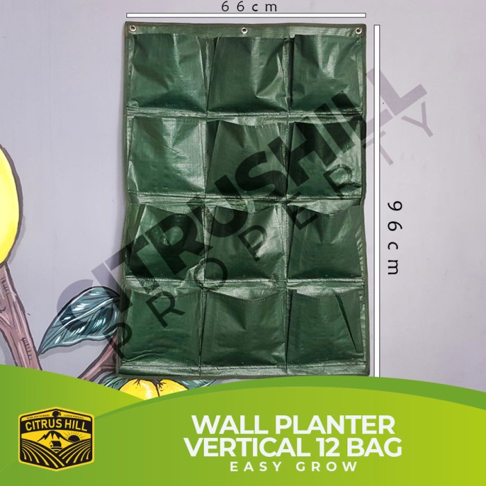 Jual Poo Wall Planter Planting Bags Easy Grow - Vertical Garden - Pot ...
