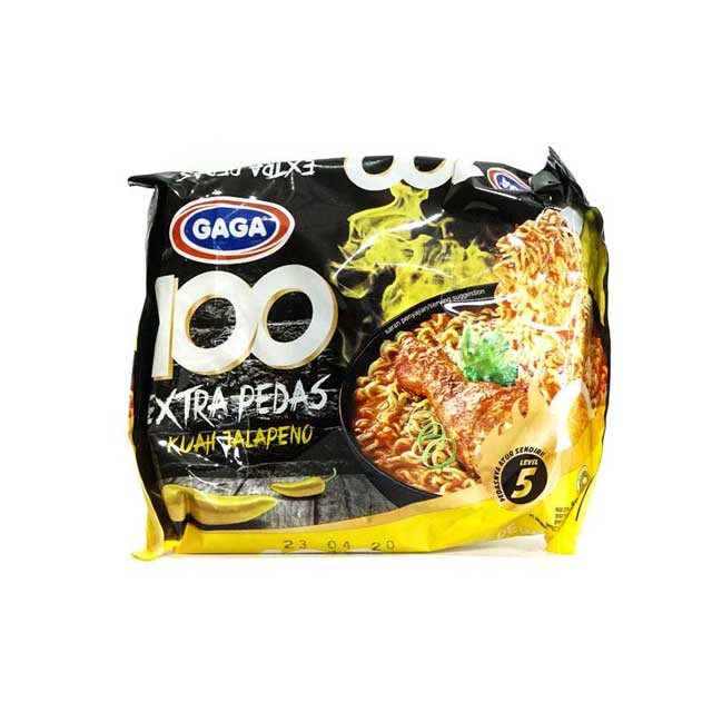 Jual Gaga 100 Extra Pedas Kuah Jalapeno 75 Gr Shopee Indonesia