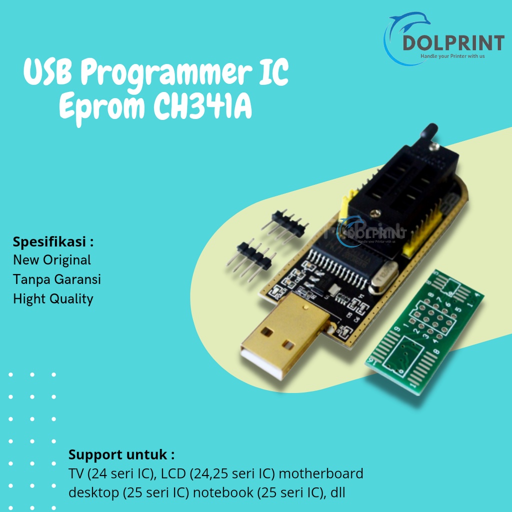 Jual USB Programmer IC Eprom CH341A Module Flash Program BIOS Eeprom 24 ...