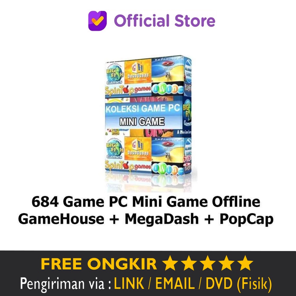 Jual Paket 684 Games PC Mini Game Offline Mega Complete Pack Game House