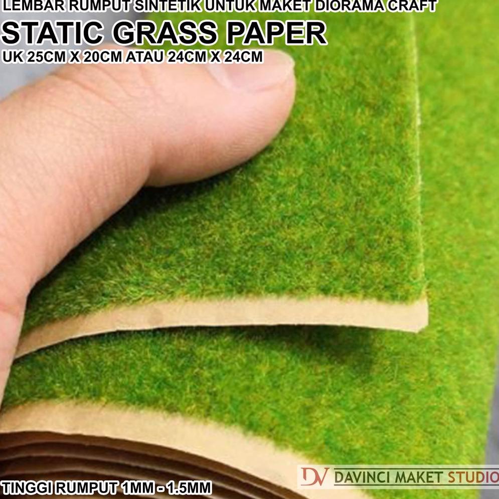 Jual Free Ongkir Lembar Rumput Statis Kecil 25 Alas Maket Diorama ...