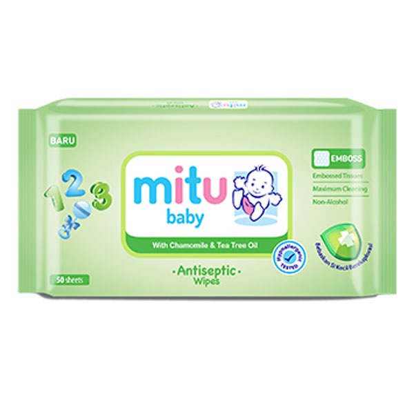 Jual Mitu Baby Wipes Antiseptic Sheets Bogof Tisu Basah Shopee Indonesia